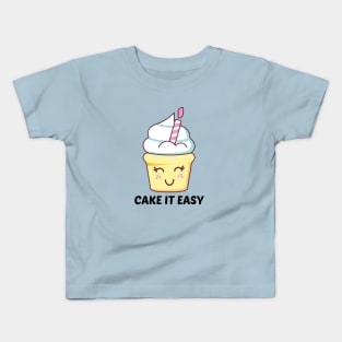 Cake It Easy - Cute Cake Pun Kids T-Shirt